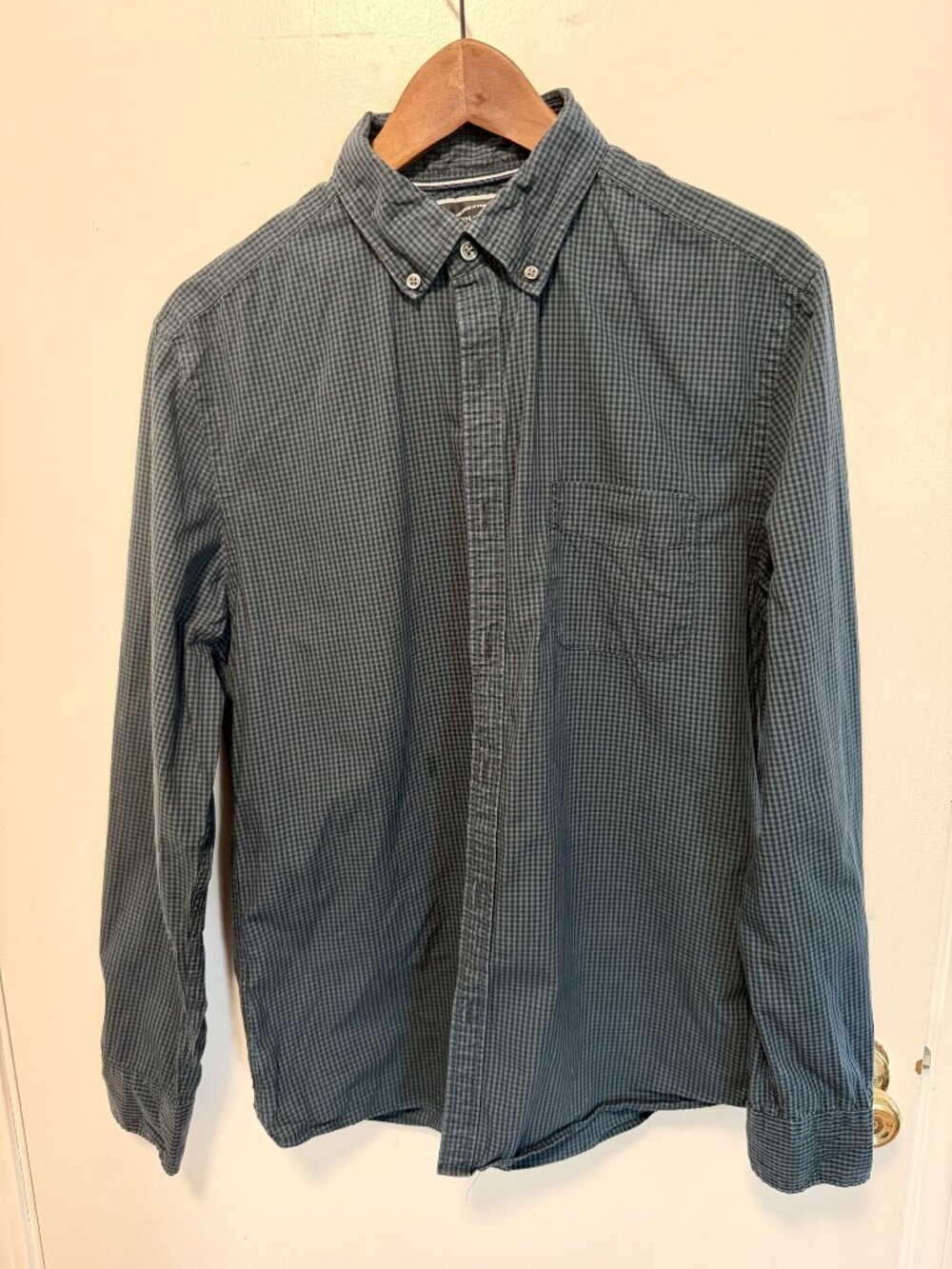 Charles Tyrwhitt Blue Check Shirt Extra Slim Fit M
